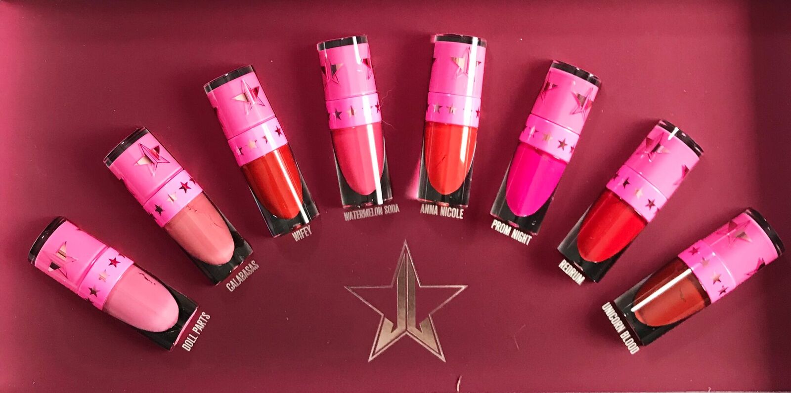 Jeffree Mini Pink and Red Lip Bundle Volume - Swatch Review - Puckerupbabe
