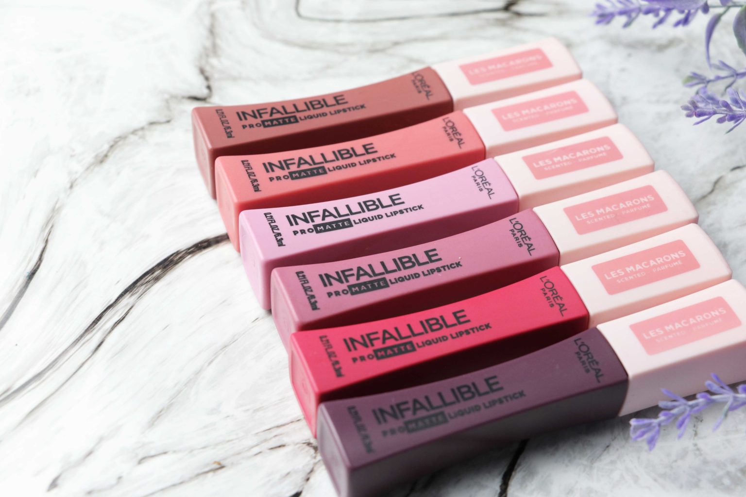 L’Oreal Les Macarons Lipstick Swatches.