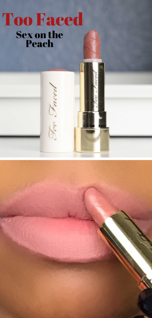 Too Faced Sex on the Peach Deluxe Lipstick