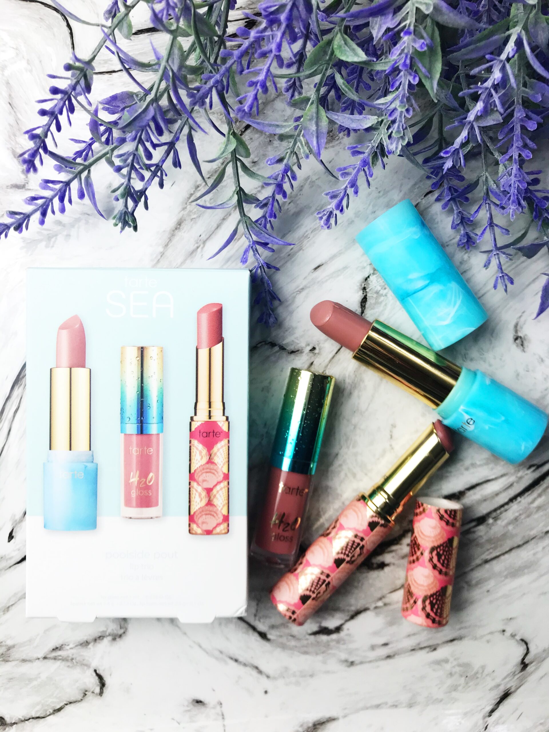 Tarte Sea Poolside Pout Lipstick Swatches - Puckerupbabe